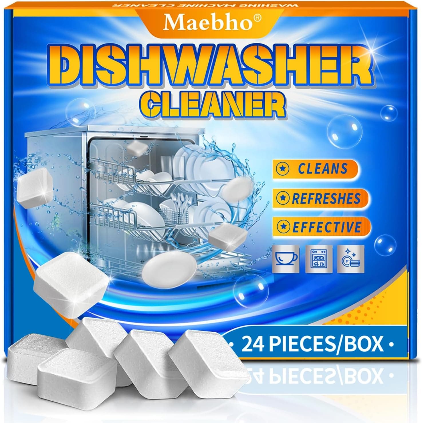 Dishwasher Cleaner & Deodorizer Tablets