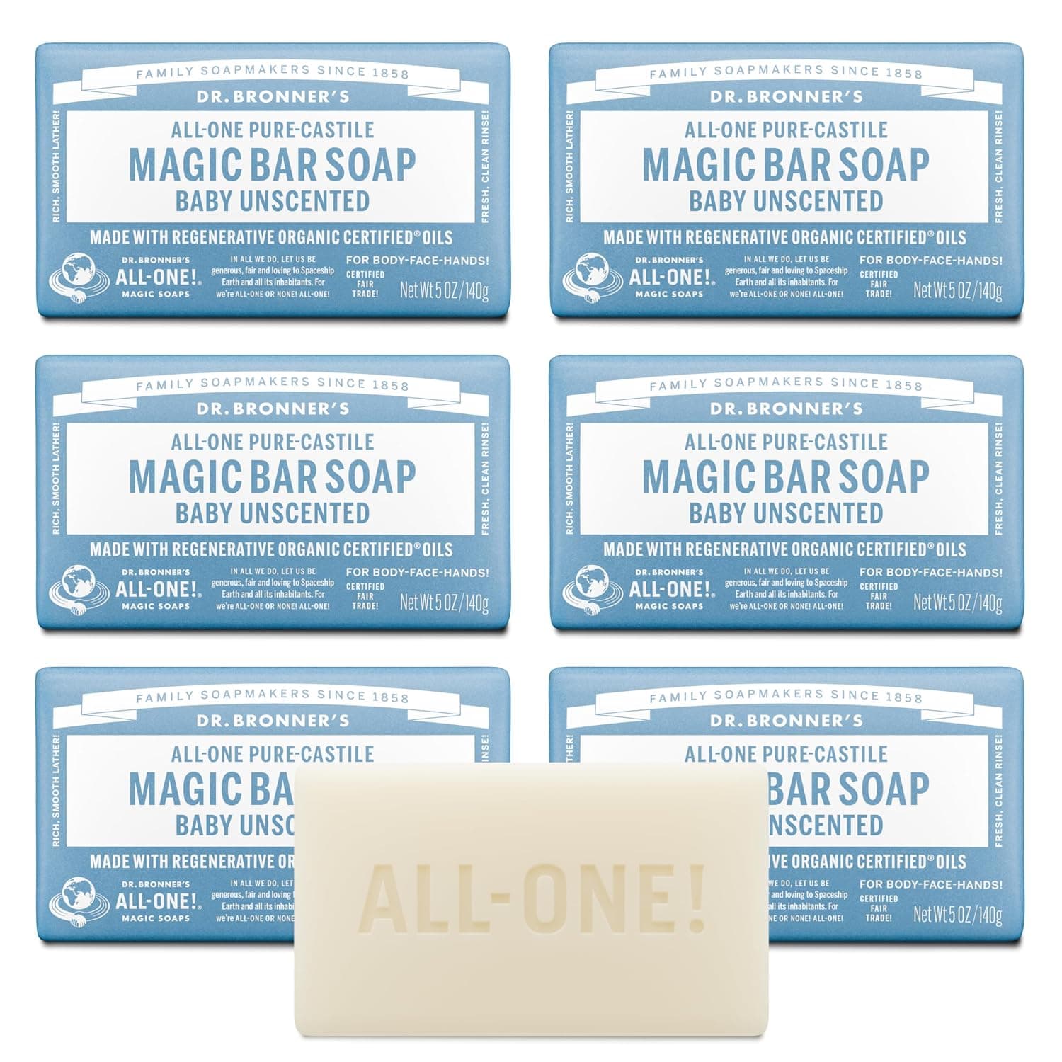 Dr. Bronner's Pure-Castile Bar Soap