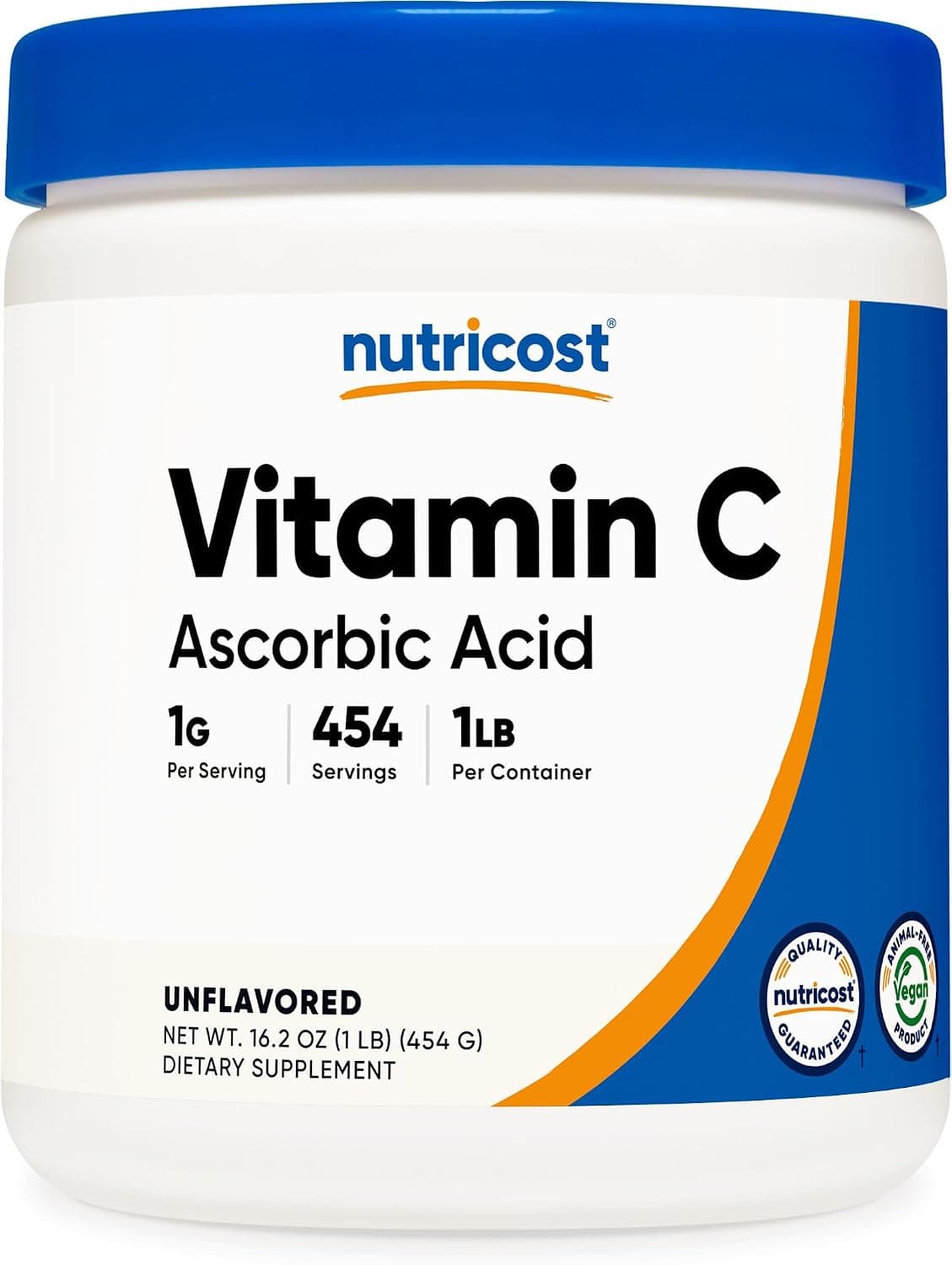 Nutricost Pure Ascorbic Acid Powder