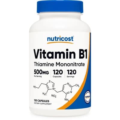 Nutricost Vitamin B1 (Thiamine) 500mg — photo 1