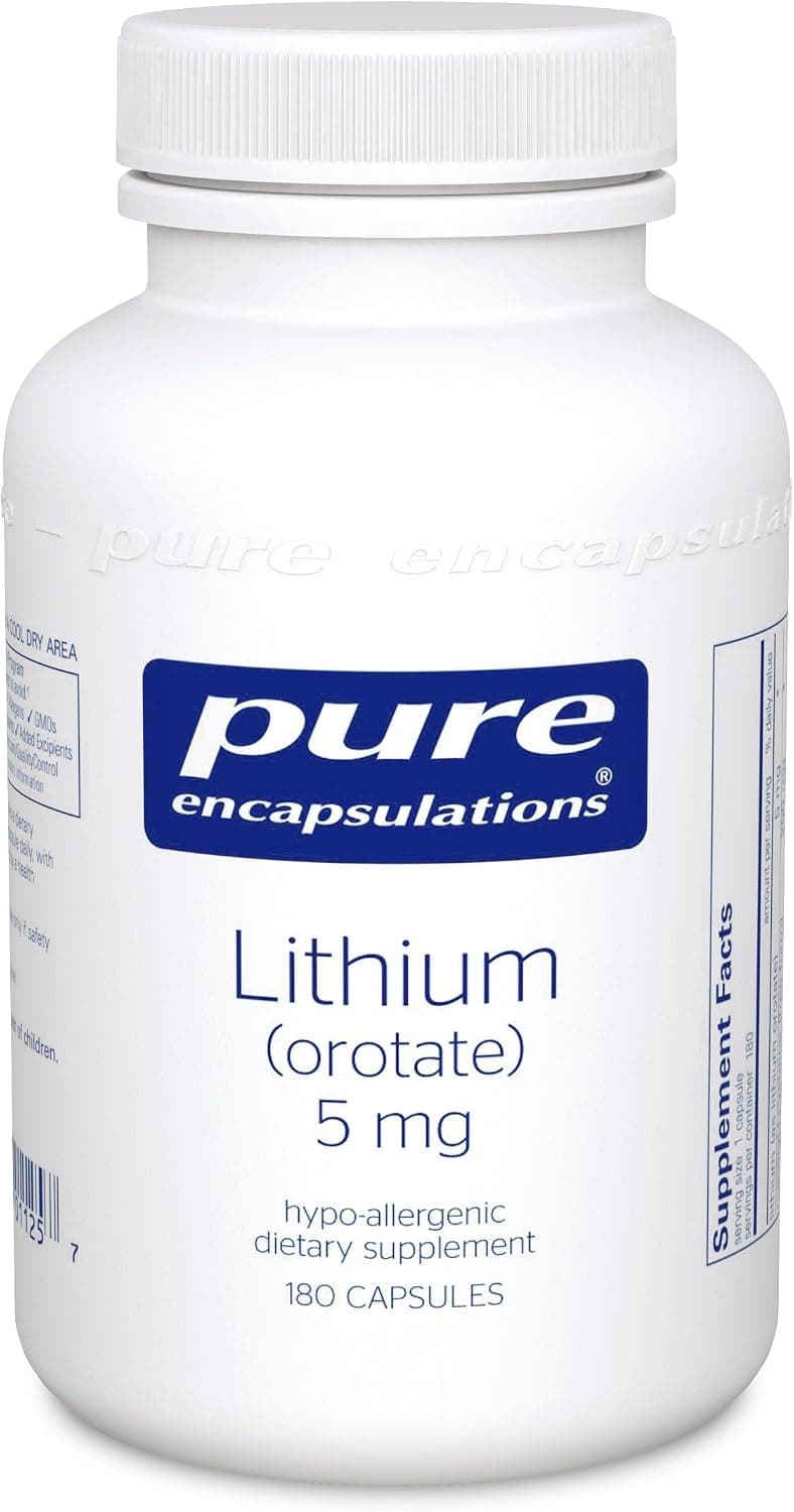 Pure Encapsulations Lithium Orotate 5mg