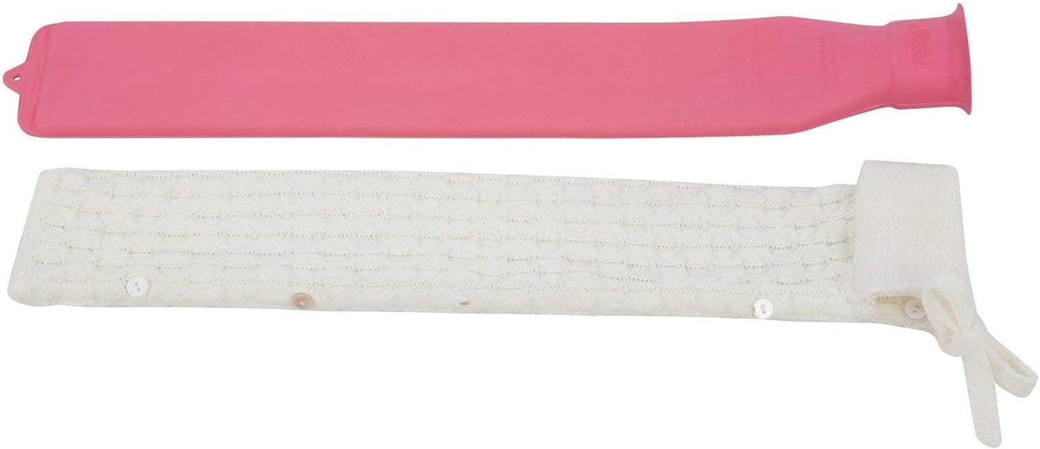 Rubber Hot Water Bottle with Knitted Cover