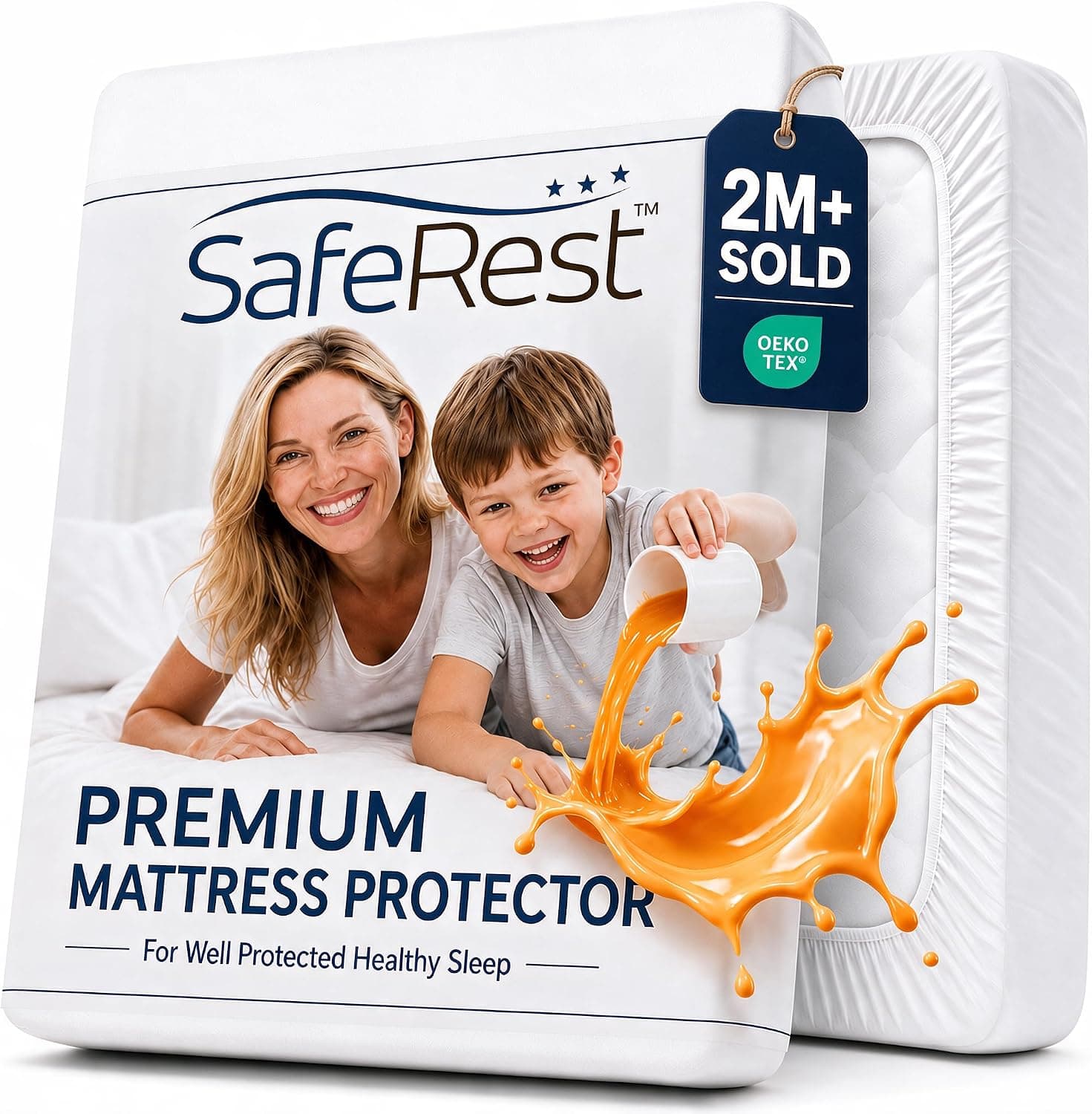 SafeRest Waterproof Mattress Protector
