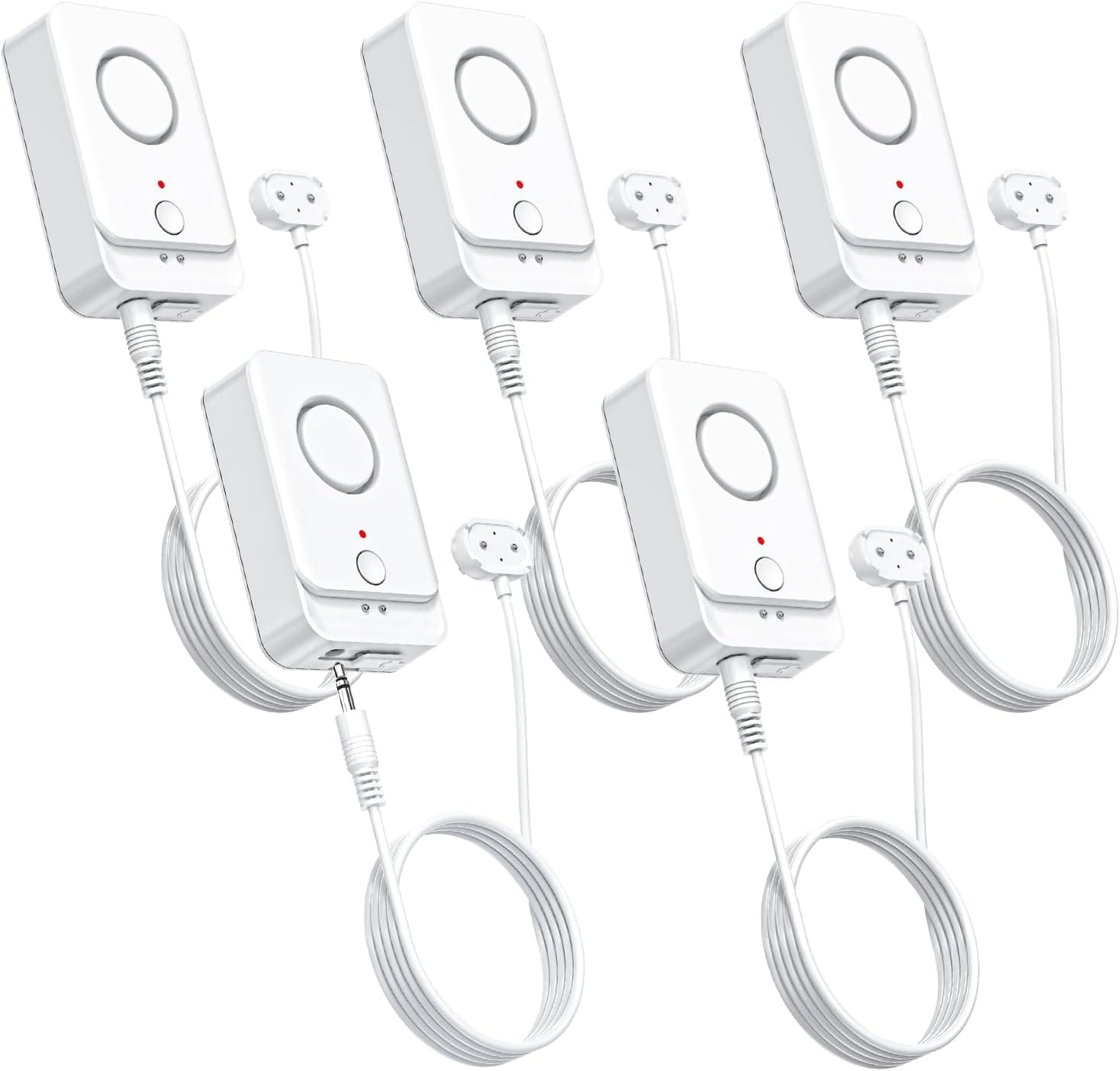 Water Leak Alarm Detectors (5-Pack)